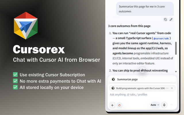 Cursorex - Chat with Cursor