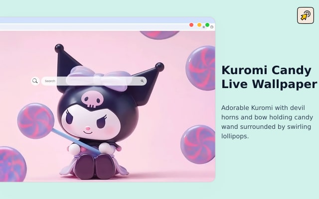 Kuromi Candy Live Wallpaper