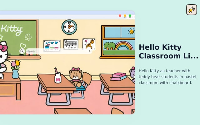 Hello Kitty Classroom Live Wallpaper
