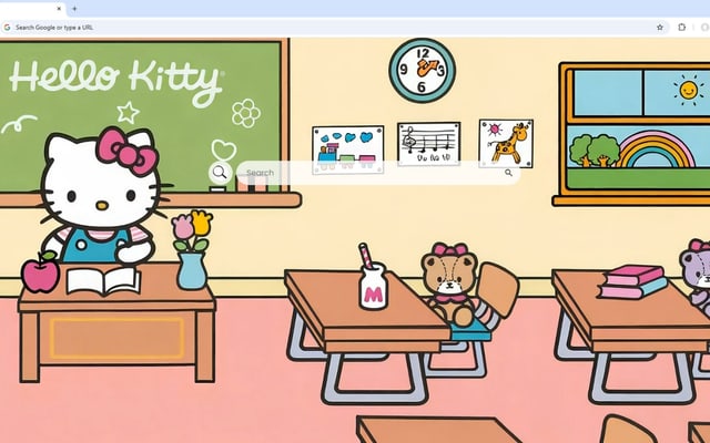 Hello Kitty Classroom Live Wallpaper