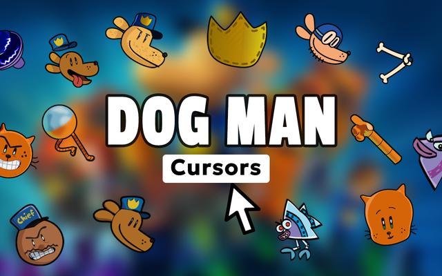 Dog Man Cursor - Comic Book Cursor