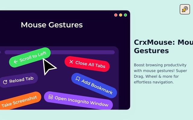 CrxMouse: إيماءات الماوس