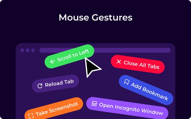 CrxMouse: إيماءات الماوس