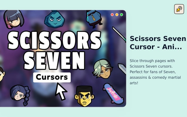 Scissors Seven Cursor - Anime Cursor for Chrome