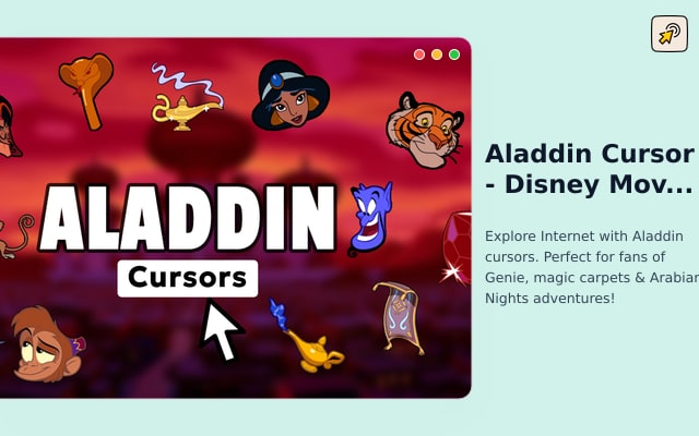 Aladdin Cursor - Disney Movie Cursor for Chrome