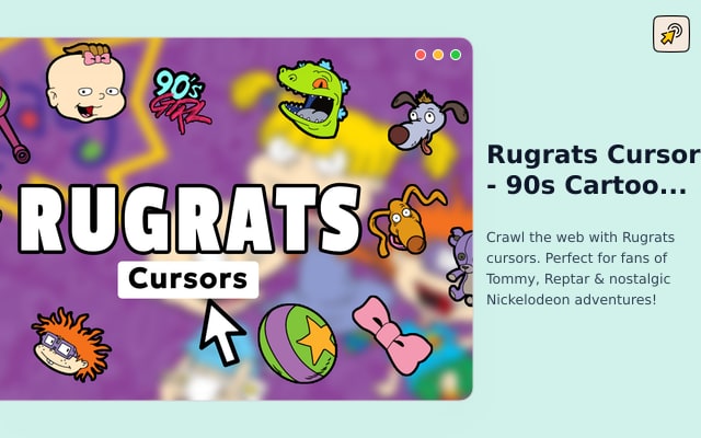 Rugrats Cursor - 90s Cartoon Cursor for Chrome