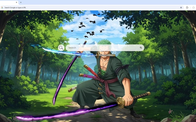 Roronoa Zoro Forest Swordsman Live Wallpaper