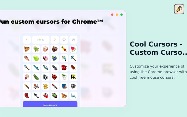 مؤشرات رائعة - مؤشر مخصص لمتصفح Chrome™