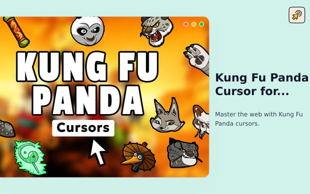 Cursor Kung Fu Panda para Chrome