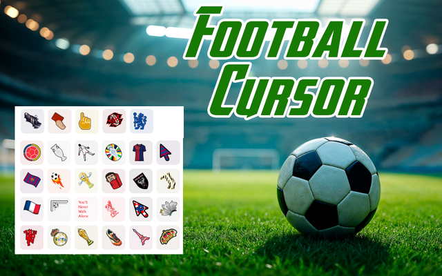 Cursor de fútbol - Cursor deportivo personalizado para Chrome