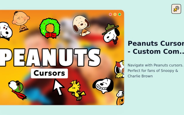 Peanuts Cursor - Custom Comic Cursor for Chrome