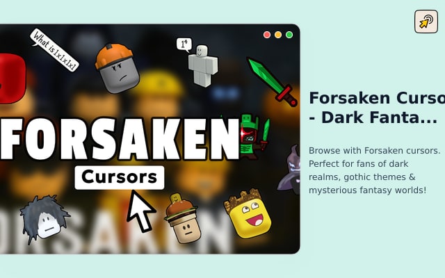 Forsaken Cursor - Dark Fantasy Cursor für Chrome