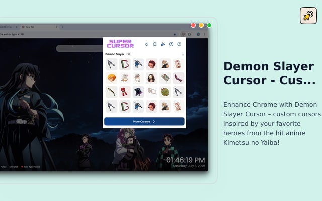 Demon Slayer Cursor - Custom Cursor for Chrome