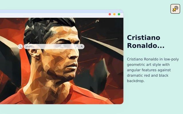 Cristiano Ronaldo Geometric Live Wallpaper