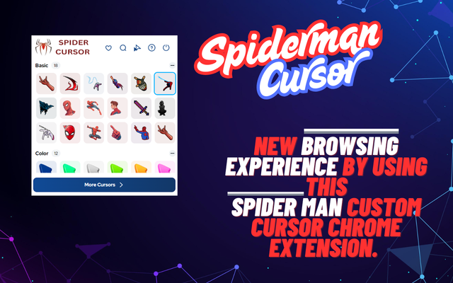 Spiderman Cursor - Benutzerdefinierter Cursor für Chrome