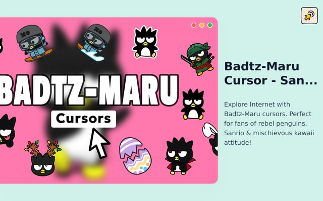 Badtz-Maru Cursor - символьный курсор Sanrio для Chrome