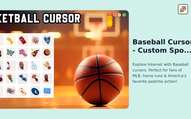 Cursor de béisbol - Cursor deportivo personalizado para Chrome