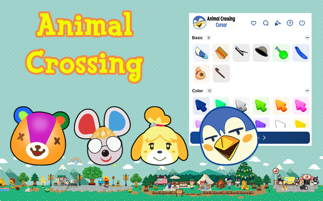 Animal Crossing Cursor - Custom Nintendo Game Cursor pour Chrome