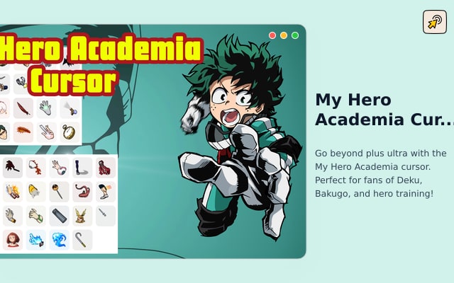 My Hero Academia Cursor - Custom Anime Cursor for Chrome