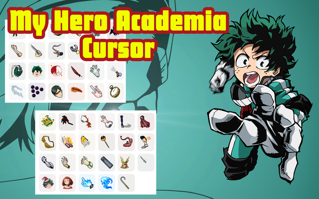 My Hero Academia Cursor - Benutzerdefinierter Anime-Cursor für Chrome