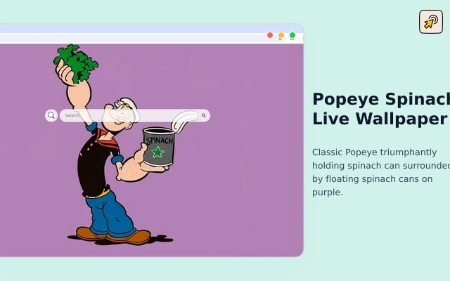 Popeye Spinach 动态壁纸