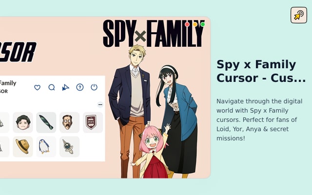 Spy x Family Cursor - Custom Anime Cursor pour Chrome