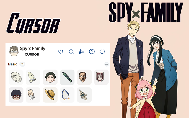 Spy x Family Cursor - Benutzerdefinierter Anime-Cursor für Chrome