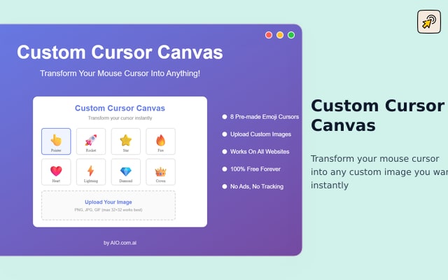 Custom Cursor Canvas 