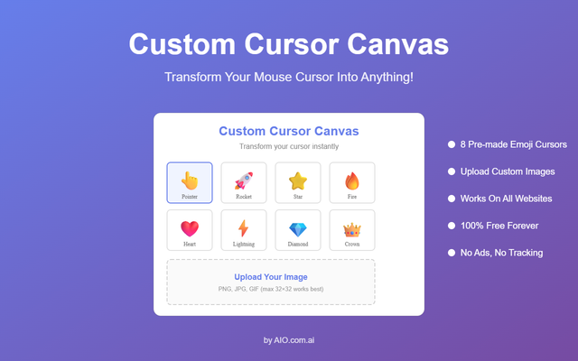 Benutzerdefinierter Cursor-Canvas
