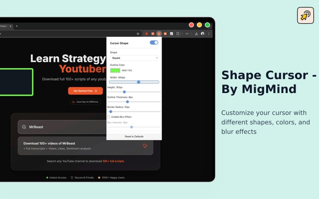 Shape Cursor - By MigMind