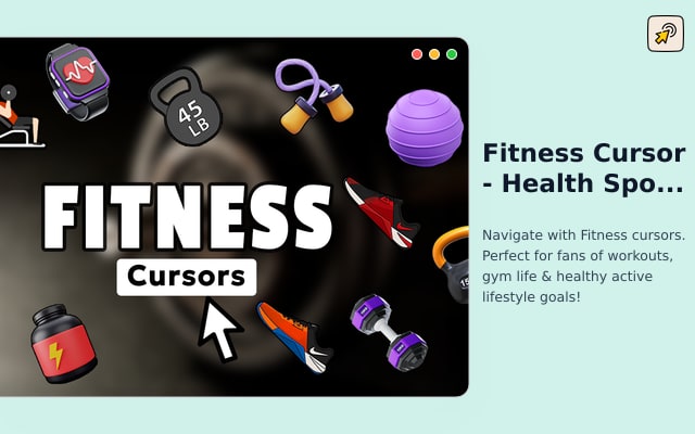 Fitness Cursor - Health Sports Cursor für Chrome