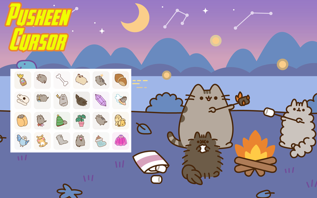 Pusheen Cursor - Custom Kawaii Cursor for Chrome