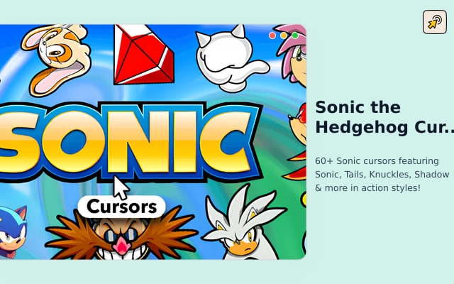 Sonic the Hedgehog Cursor ★ Benutzerdefinierter Cursor für Chrome™