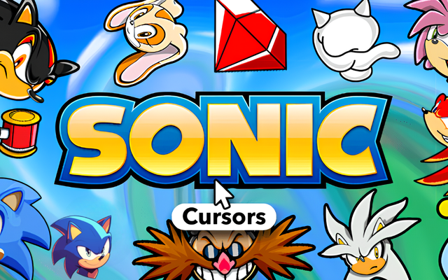 Sonic the Hedgehog Cursor ★ Custom Cursor pour Chrome™